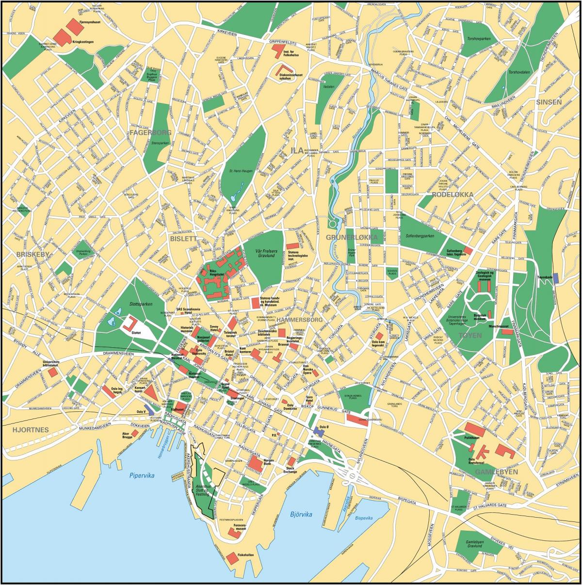 Oslo stadsplattegrond